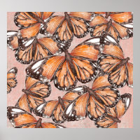 Roter Admiral Schmetterlinge Rosa Hintergrund