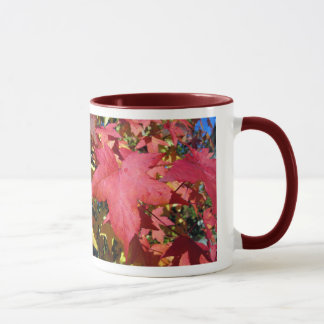 Roter Ahorn-Herbst-Blätter Tasse