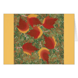 Roter Ahorn im Herbst Abstrakt auf Gras