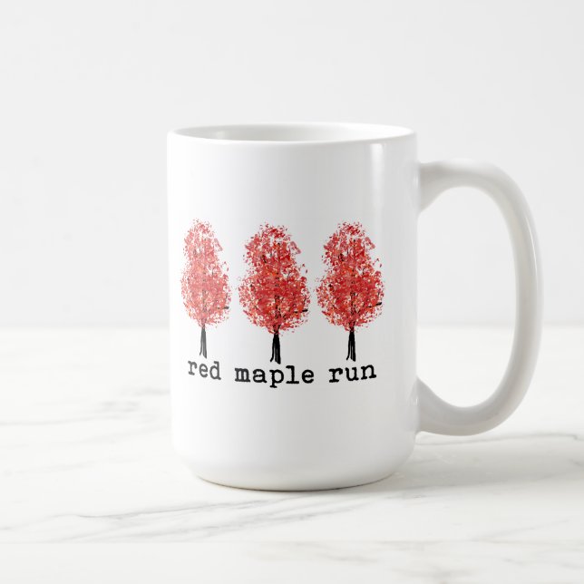 Roter Ahorn-LaufTassen Kaffeetasse (Rechts)
