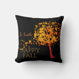 Roter Ahornbaum im Herbst Personalisiert Kissen