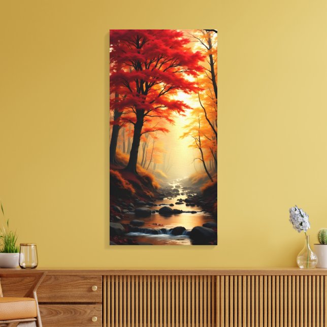 Roter Ahornbaum Leinwanddruck (Insitu (Wohnzimmer))