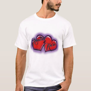 Roter Airbrush-T - Shirt