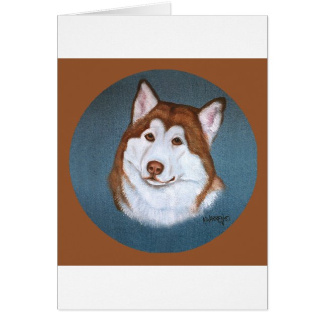 Roter alaskischer Malamute-Entwurf (Vorne)