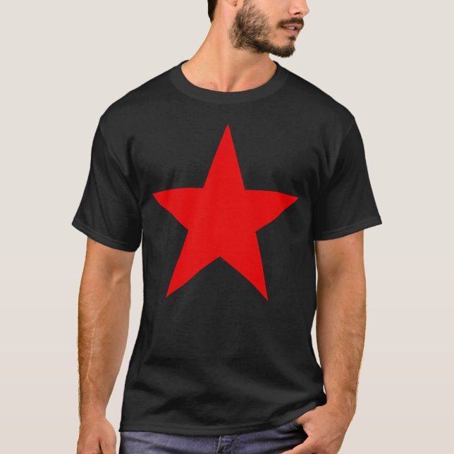Roter Anarchiestern T-Shirt (Vorderseite)