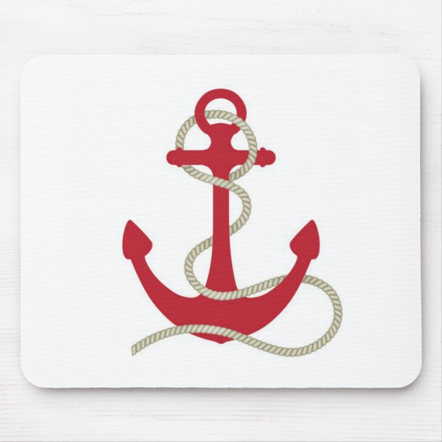 Roter Anker Mousepad (Vorne)