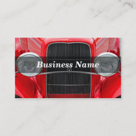 Roter antiker Wagen Visitenkarte