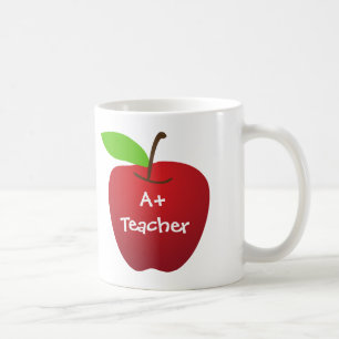 Roter Apfel für einen A+-individuelle Name zur Leh Kaffeetasse