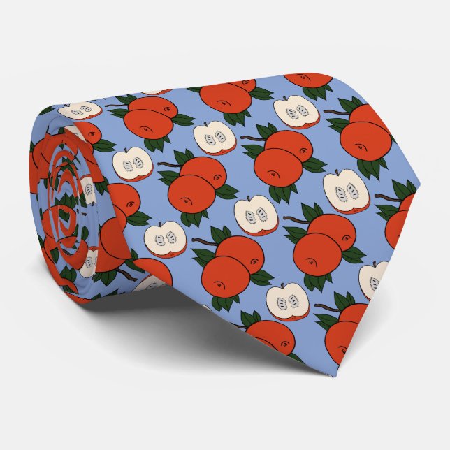 Roter Apfel Lila Krawatte (Gerollt)