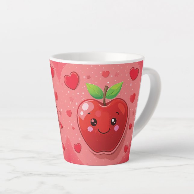 Roter Apfel  Milchtasse (Rechte Ecke)