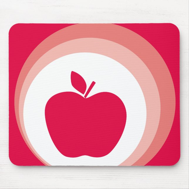 roter Apfel Mousepad (Vorne)