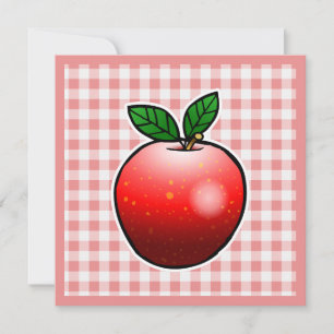 Roter Apfel Muttertag Karte