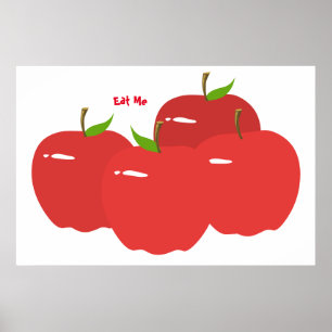 Roter Apfel Poster