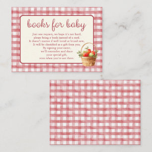 Roter Apfel Unserer Augen Baby Shower Bücher für B Begleitkarte