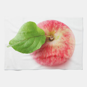 Roter Apfel von oben Geschirrtuch