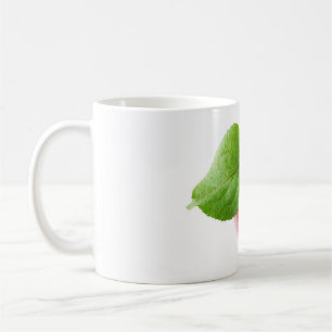 Roter Apfel von oben Kaffeetasse