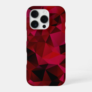 Roter Ausdruck für geometrische Dreiecke iPhone 16 Pro Hülle