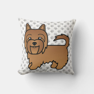 Roter Australischer Terrier Süßer Cartoon-Hund Kissen