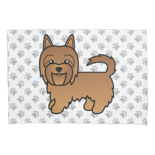 Roter Australischer Terrier Süßer Cartoon-Hund Kissenbezug