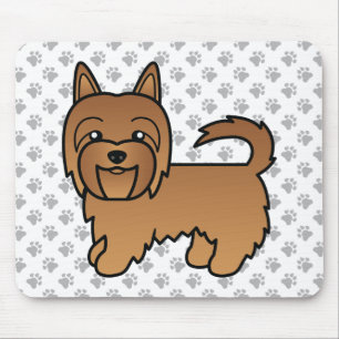 Roter Australischer Terrier Süßer Cartoon-Hund Mousepad