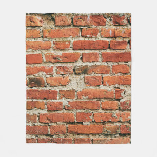 Roter Backstein Wand Textur Grunge Hintergrund. Ab Fleecedecke