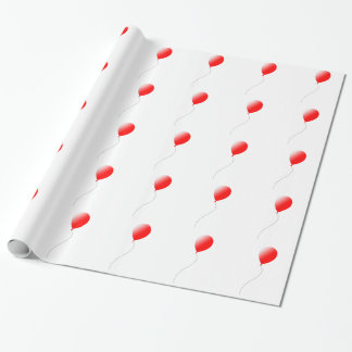 Roter Ballon Geschenkpapier