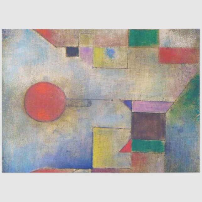 Roter Ballon, Klee Seidenpapier (Vorderseite)