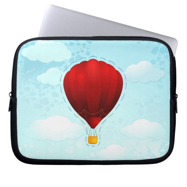 Roter Ballon, Laptop-Sieb Laptopschutzhülle (Vorderseite)
