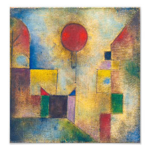 Roter Ballon Paul Klee Fotodruck