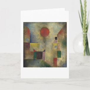 Roter Ballon - Paul Klee Karte