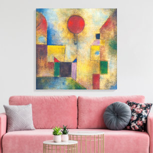Roter Ballon   Paul Klee   Leinwanddruck