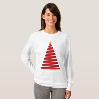 Roter Band-Baum T-Shirt