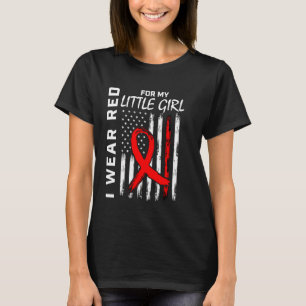 Roter Band Herzkrankheit Bewusstsein Amerikanische T-Shirt