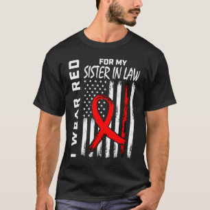 Roter Band Schwägerin Herzkrankheit Bewusstsein U T-Shirt