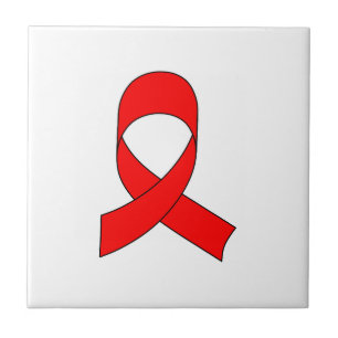 Roter Band Zeichnung Fliese