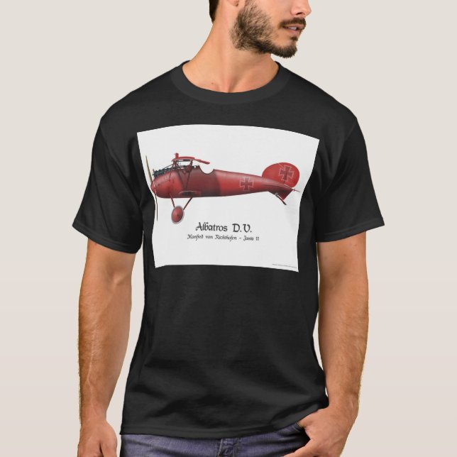 Roter Baron alias Manfred von Richthofen und sein T-Shirt (Vorderseite)