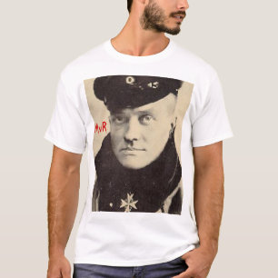 Roter Baron Portrait Tee, Gang-Logorückseite w T-Shirt