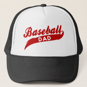 Roter Baseball-Vater Truckerkappe
