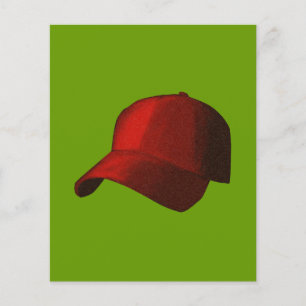 ROTER BASEBALLCAP MIT GRAPHIK FLYER
