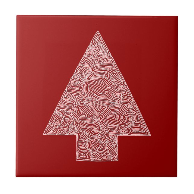 Roter Baum Fliese (Vorderseite)