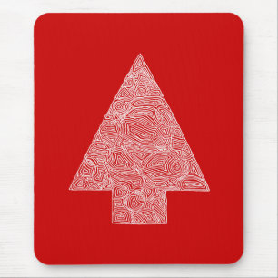 Roter Baum Mousepad