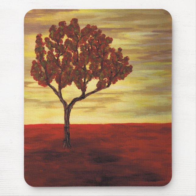 Roter Baum Mousepad (Vorne)