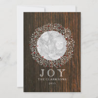 Roter Beeren-Kranz + Scheunen-Holz-Weihnachten