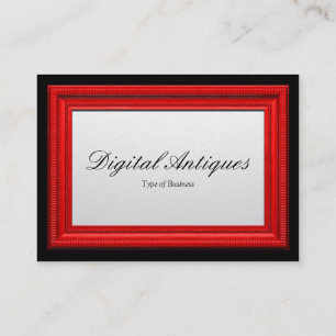 Roter Bilderrahmen Visitenkarte
