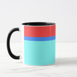 ROTER BLAUER AQUA STRIPE TASSE