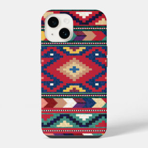Roter blauer grüner gelber weißer orientalischer K iPhone 14 Hülle