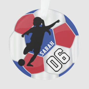 Roter, blauer, schwarzer u. weißer ornament