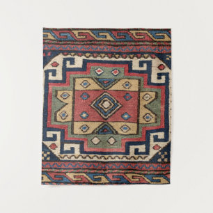 Roter Blauer Western Lone Star Dallas Wandteppich