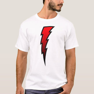 Roter Blitz-Bolzen T-Shirt