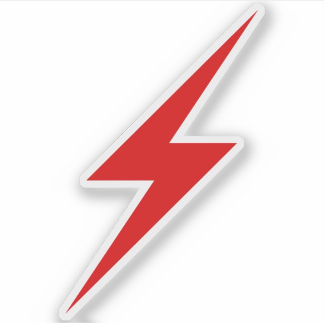 roter Blitzschlag der Anarchie Aufkleber (Vorderseite)